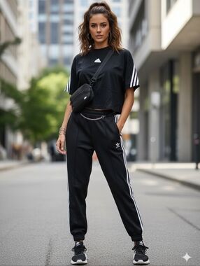 Women's Adidas Cropped Shirt Sz Small